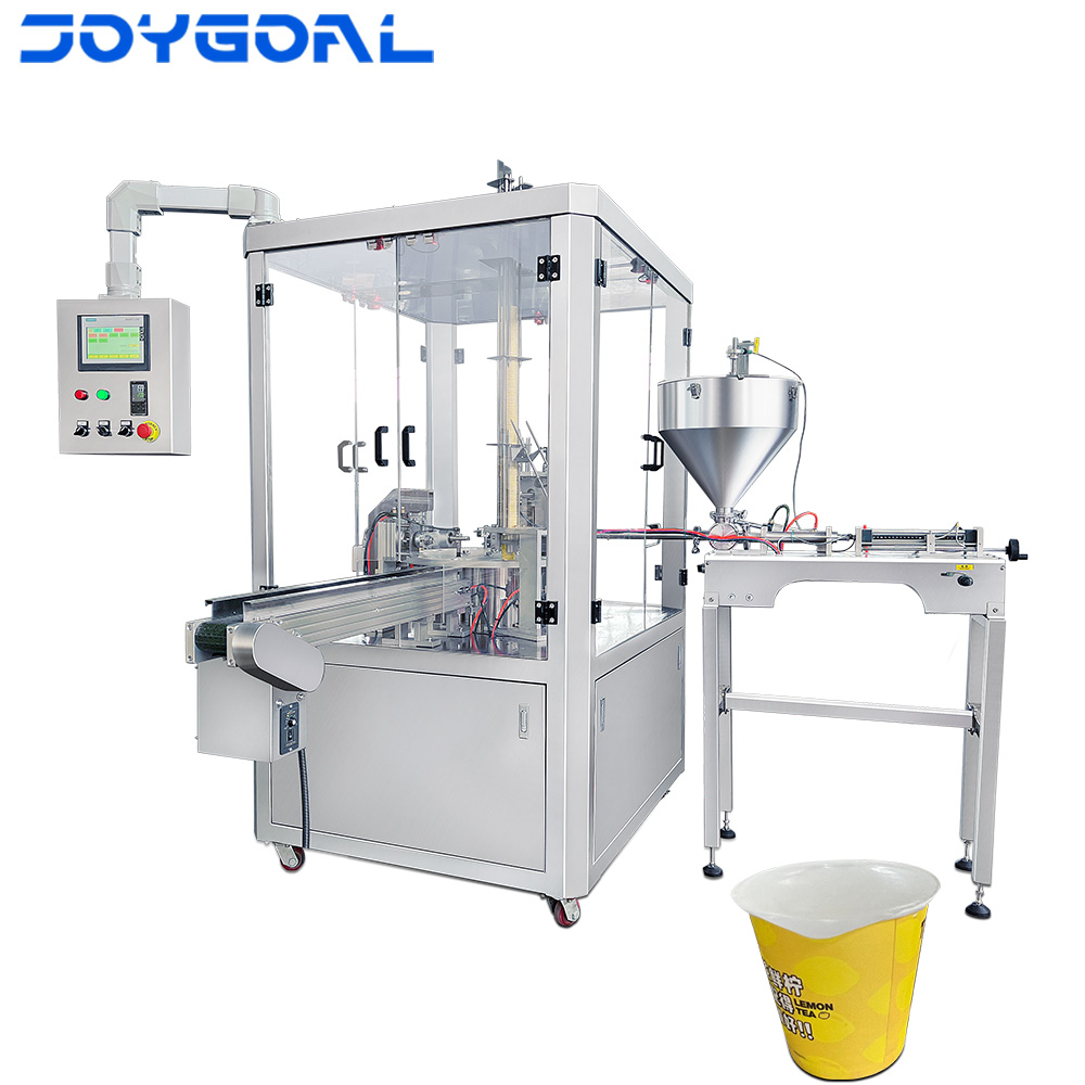 Jelly Yogurt Juice Honey Rotary Cup Discal Filling Capping sealing machine