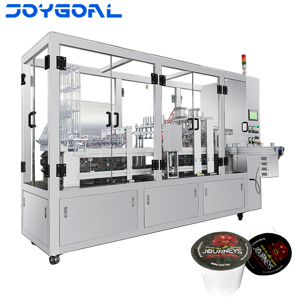 Automatic cup filling and sealing machine yogurt cup sealing machine