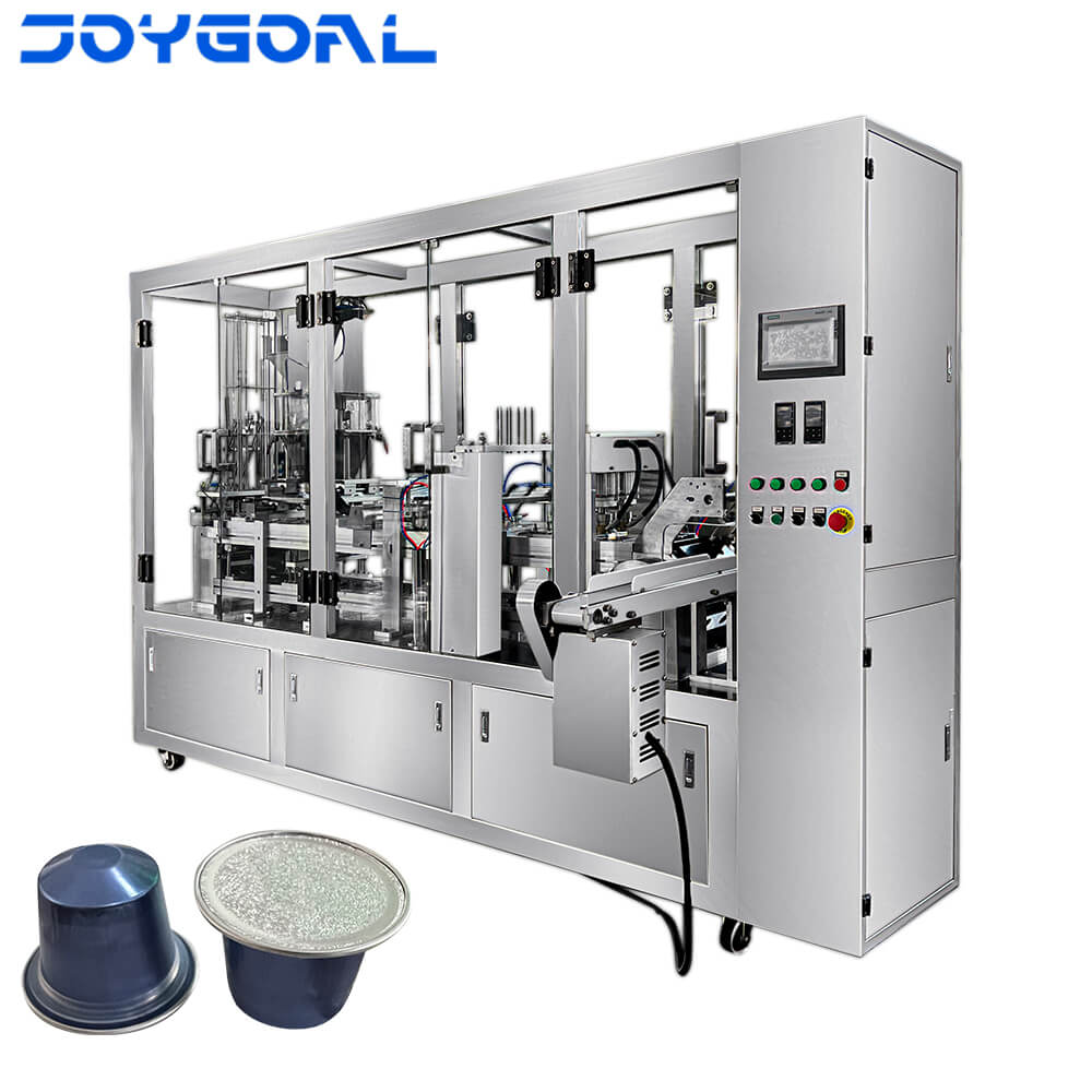 high speed automatic Aluminum coffee capsule filling and sealing machine