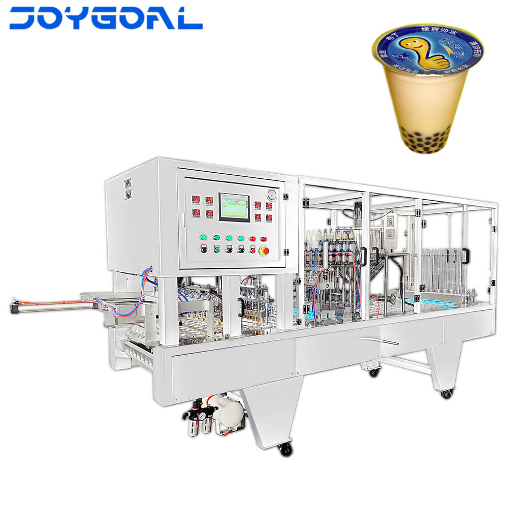 water cup filling and sealing machine yogurt cup filling and sealing machine