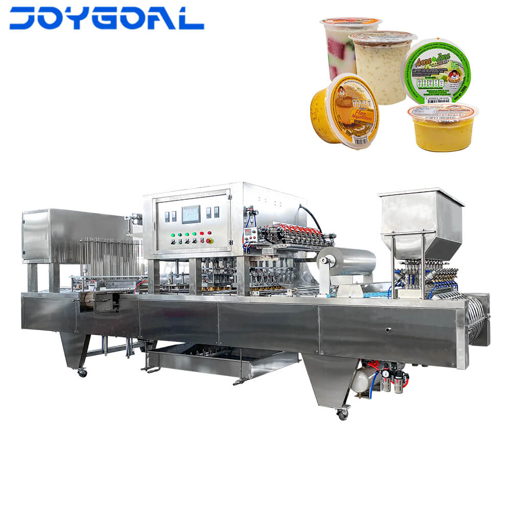 How is the cup washing function of the cup filling and sealing machine realized?