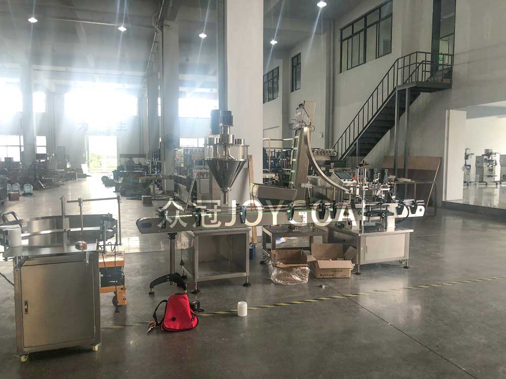 New design and new manufacture powder bottle filling capping machine