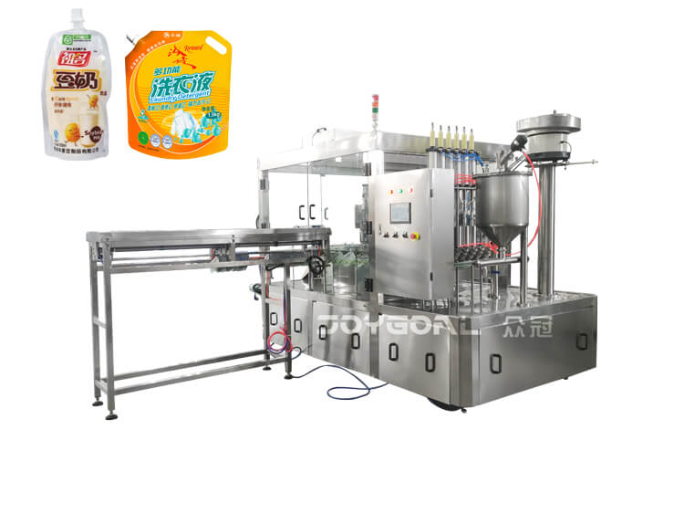 automatic factory price stand-up spout pouch filling sealing machine