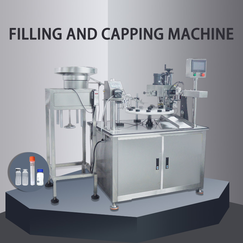 Automatic Nucleic Acid Detection Reagent Sodium Chloride Injection Medical Tube Filling Capping Machine