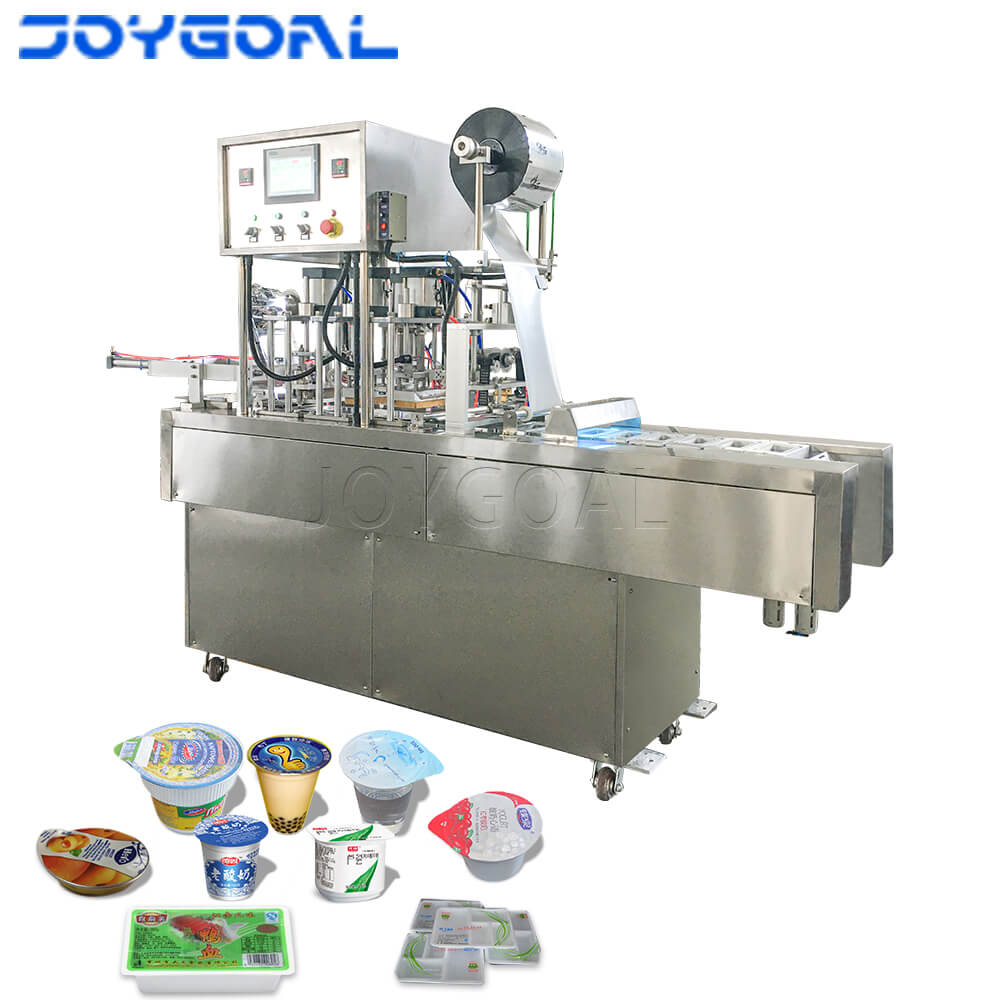 semi-automatic cup sealing machine with roll film
