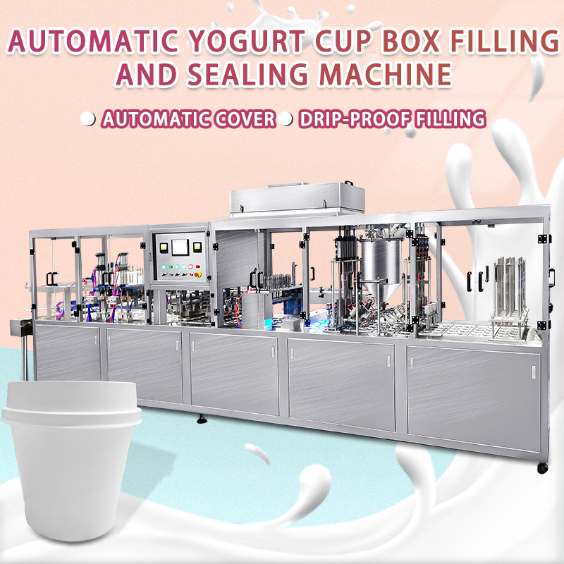 Cup sealing and filling machine Cup fruit beverage filling packing and coding machinery