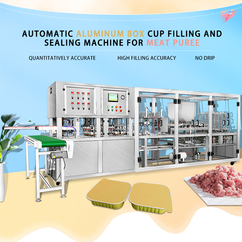 Beef Roll Fast Food Meat Tray Dinner Convenience Store Filling Sealing Packaging Machine