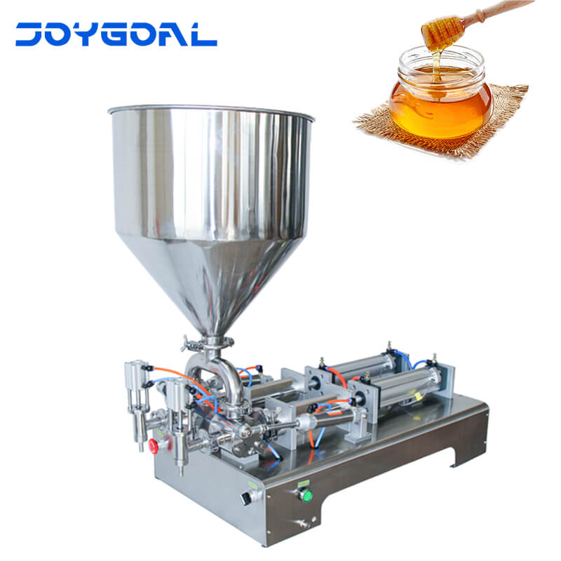 Semi-automatic double heads bottle liquid filling machine packing and filling machine