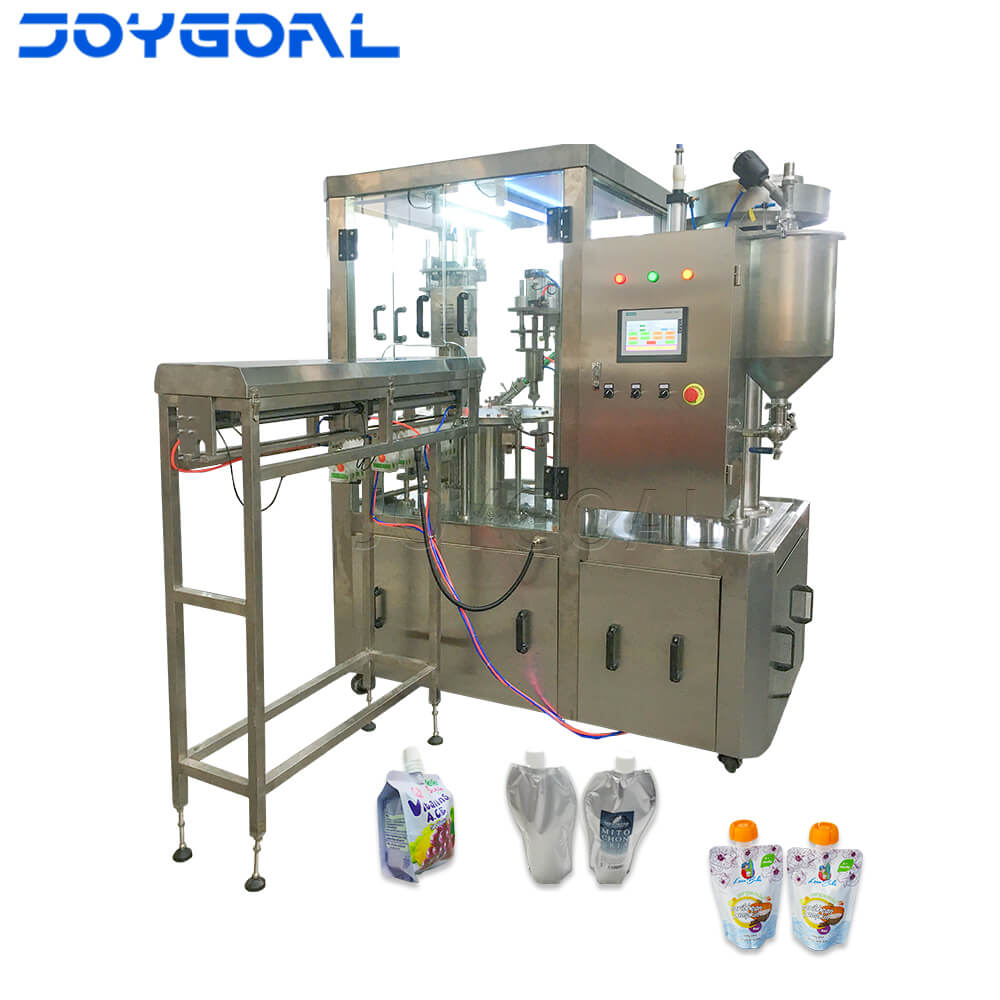 AUTOMATIC SPOUT POUCH FILLING CAPPING MACHINE ZLD-1A