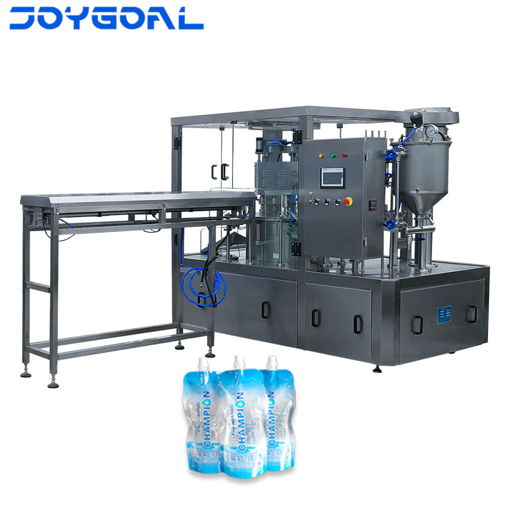 ZLD-4A spout pouch filling and capping machine for yogurt