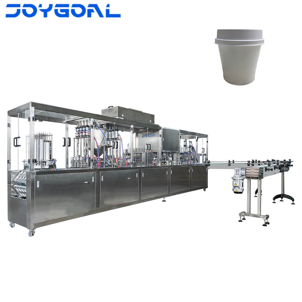 automatic cup filling and sealing machine for yogurt