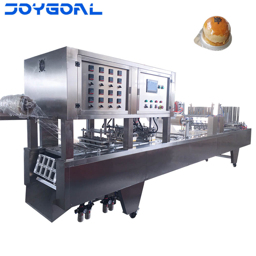 automatic manual plastic square box jelly cup sealing machine