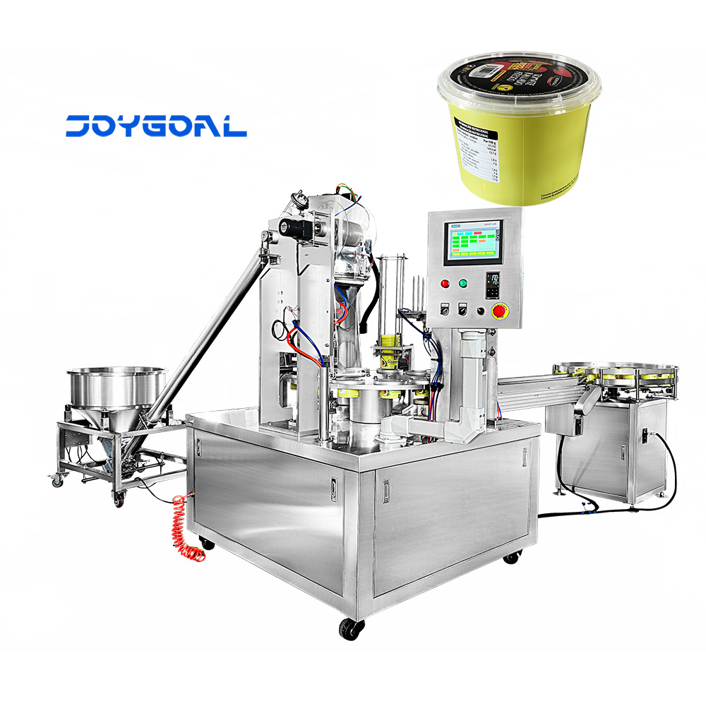 powder yogurt sauce jelly filler packaging Sealing Rotary Cup Filling Machine