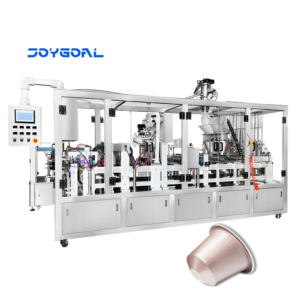Automatic coffee capsule filling sealing bag packing cartoning machine
