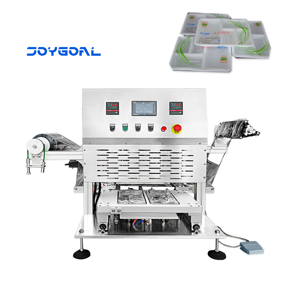 Table top stainless steel semi automatic sandwich tray sealing machine